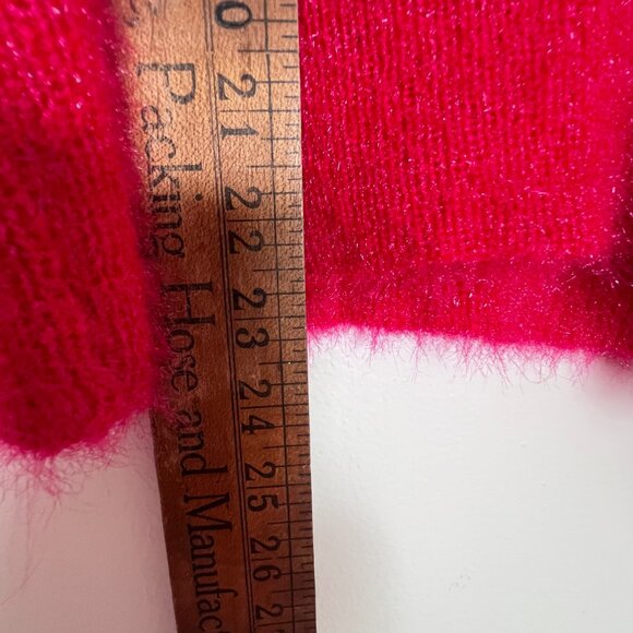 PINCH Sweater M Oversize L Knit Bright Pink Cozy pullover glimmer threads COZY - Picture 8 of 8